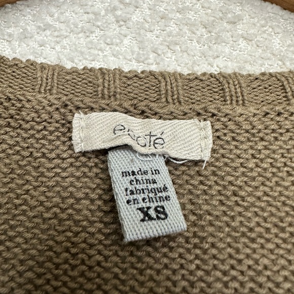 Ecote Women’s V-Neck Sweater 3/4 Sleeve Size XS - Picture 5 of 8
